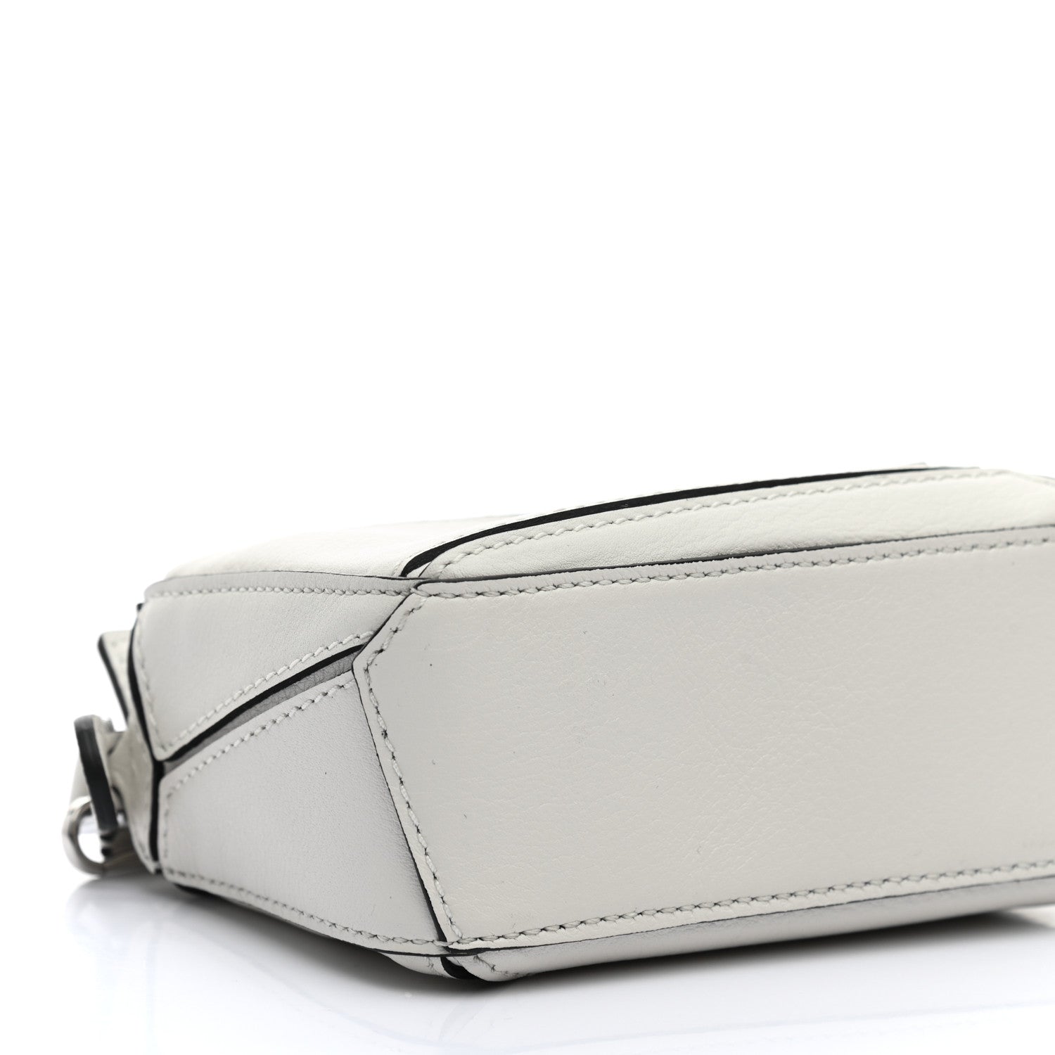 Loewe Calfskin Nano Puzzle Bag Soft White Black 8 of 9
