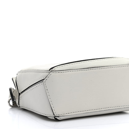 Loewe Calfskin Nano Puzzle Bag Soft White Black 8 of 9