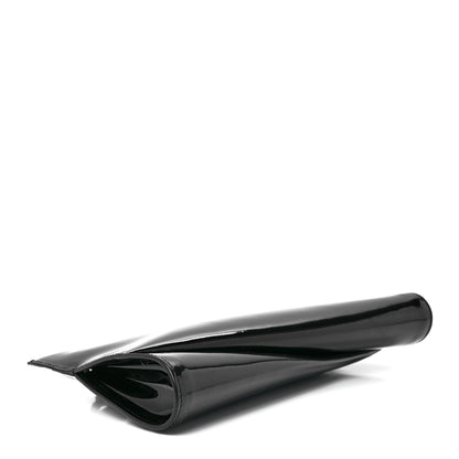 Christian Louboutin Patent Loubi Twist Zip Clutch Bag Black 4 of 10