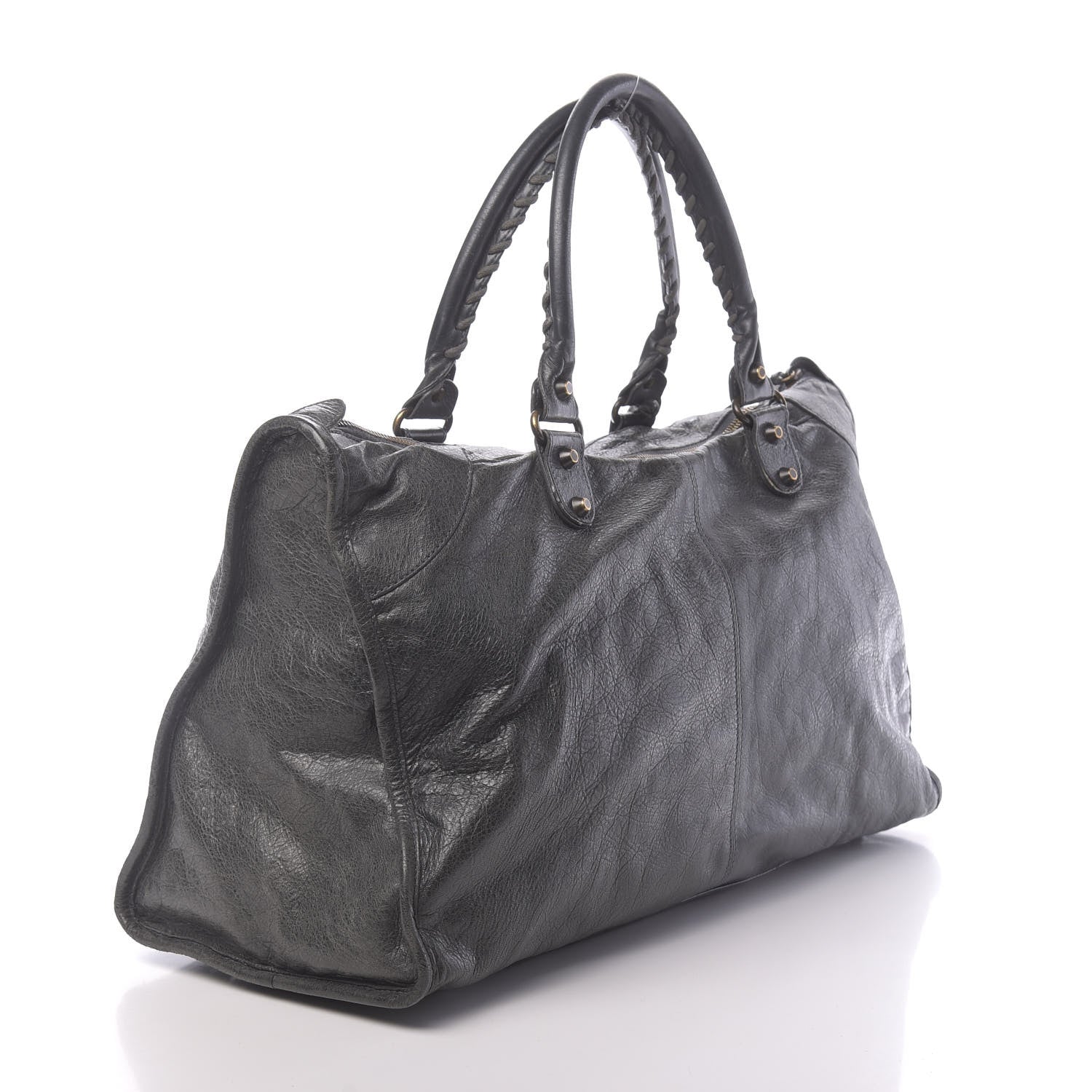 Balenciaga Agneau Classic Hardware Work Gris Tarmac 3 of 14