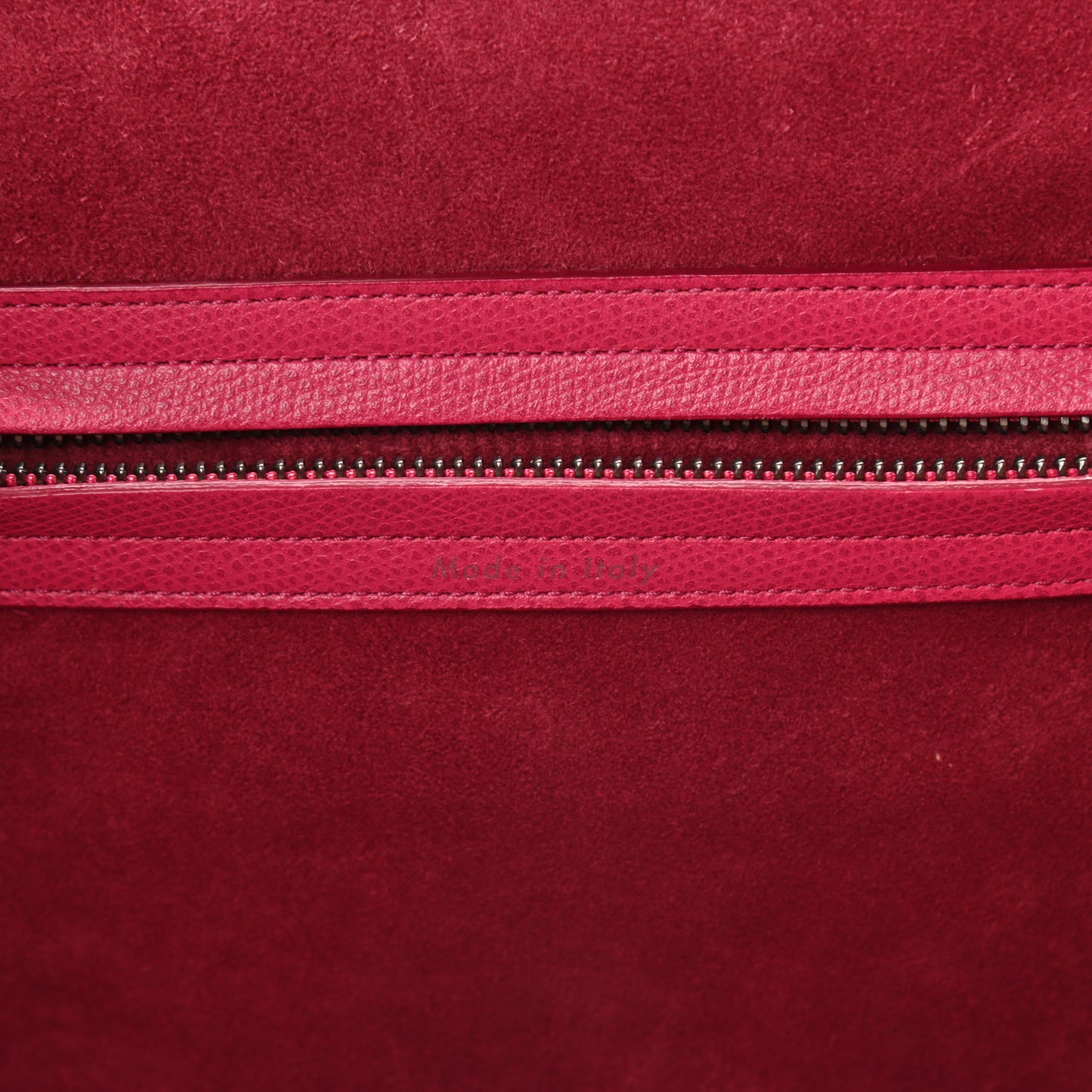 Grained Calfskin Medium Phantom Luggage Fuchsia