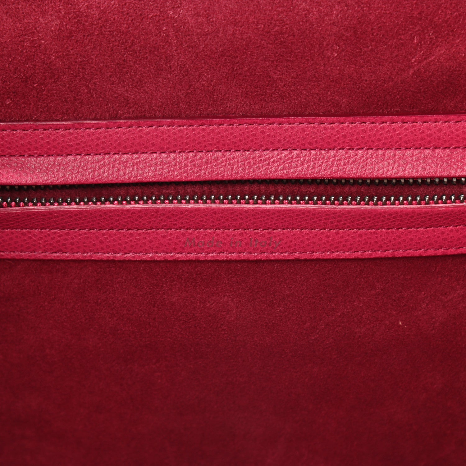 Celine Grained Calfskin Medium Phantom Luggage Fuchsia 6 of 11
