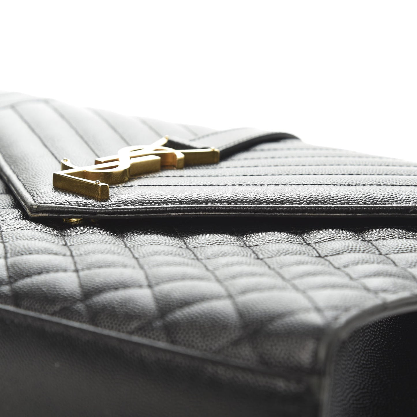 Grain De Poudre Large Tri-Quilt Monogram Satchel Black