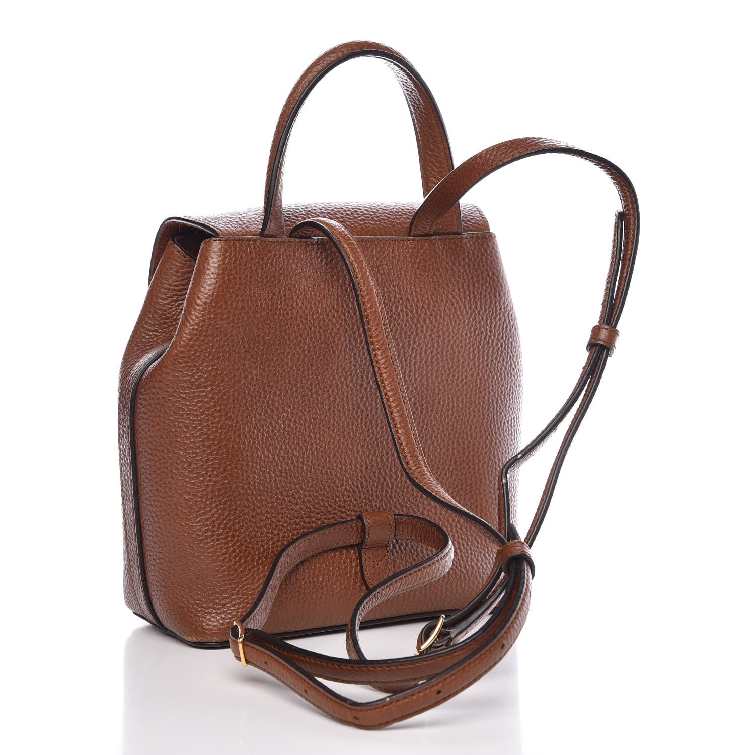 Mulberry Classic Grain Calfskin Mini Bayswater Backpack Oak 3 of 13