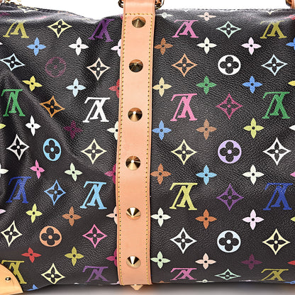 Louis Vuitton Monogram Multicolor Keepall 45 Black 9 of 13