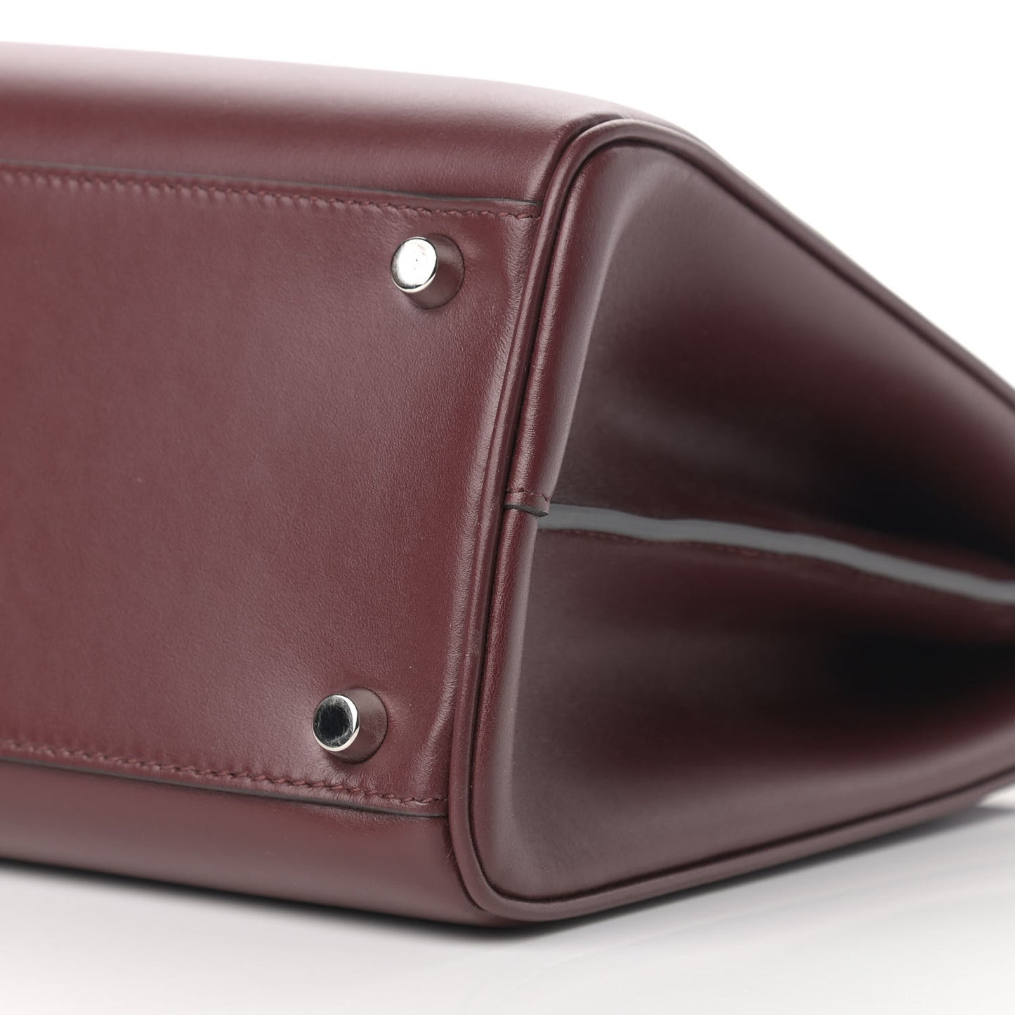 Smooth Calfskin Medium Zumi Top Handle Bag Vintage Bordeaux