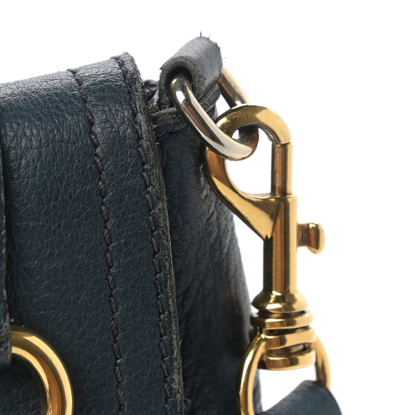 Cervo Small East-West Flap Shoulder Bag Blue