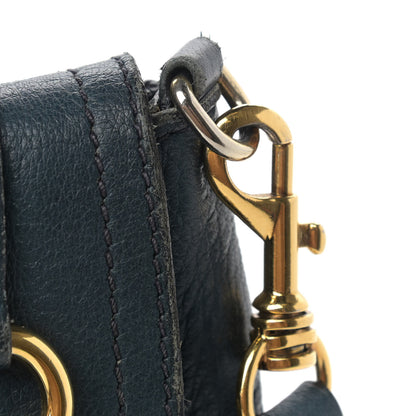 Miu Miu Cervo Small East-West Flap Shoulder Bag Blue 16 of 18