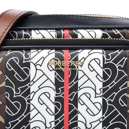 Burberry E-Canvas Monogram Stripe Camera Bag Bridle Brown 9 of 9