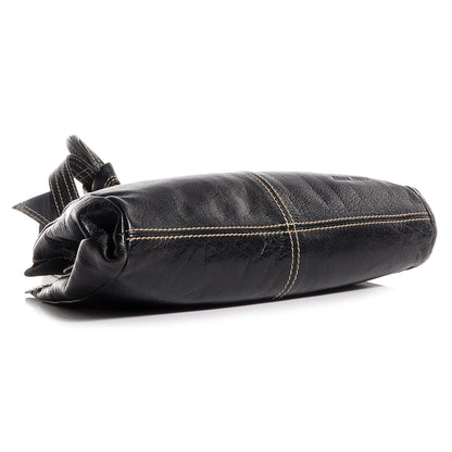 Miu Miu Buffalo Leather Tote Nero Black 4 of 7
