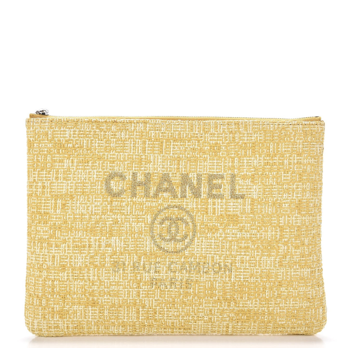 Canvas Small Deauville Pouch Light Yellow
