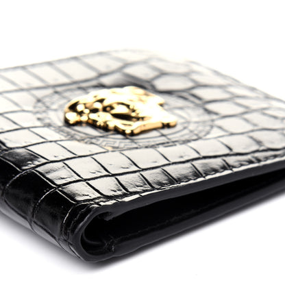 Versace Nappa Logo Bi-Fold Wallet Black 9 of 12
