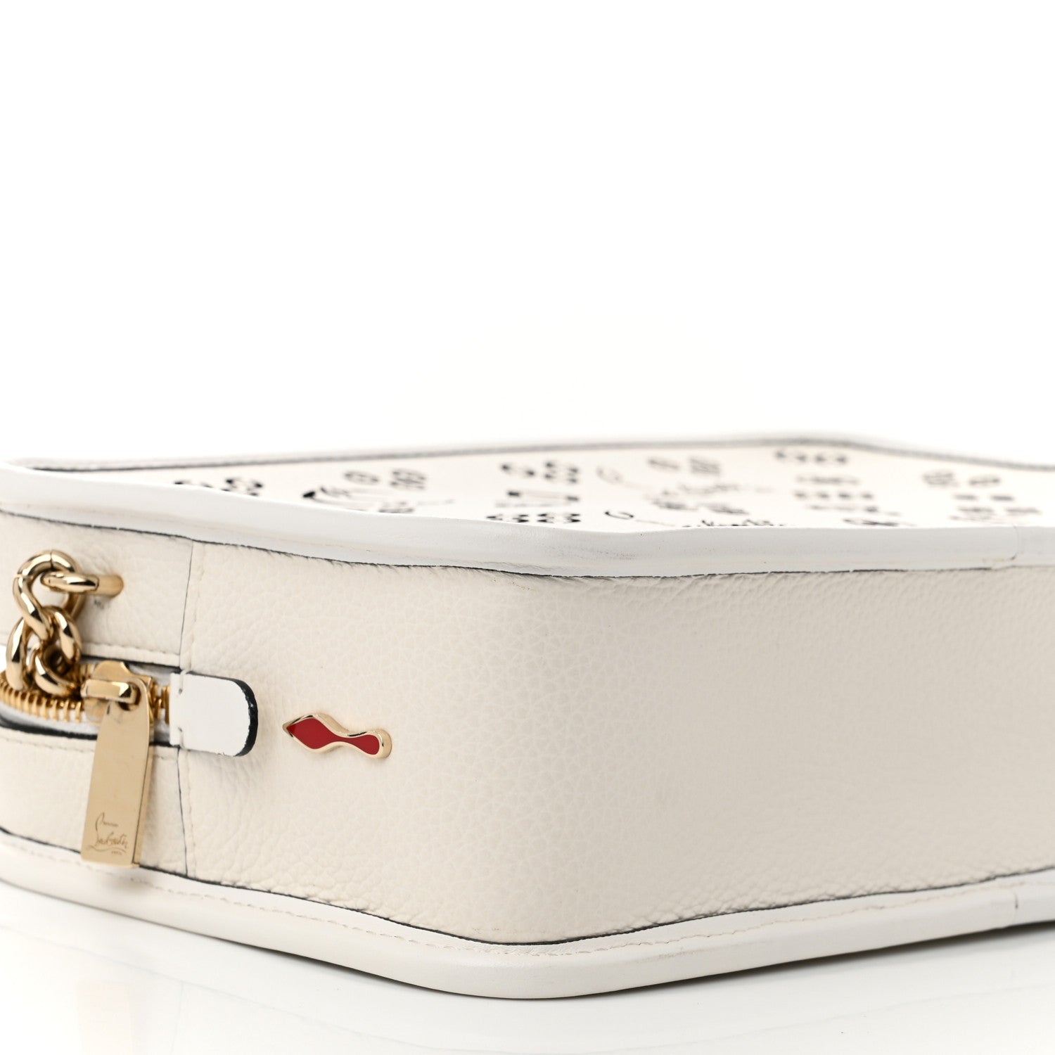 Christian Louboutin Calfskin Radioloubi White 9 of 11