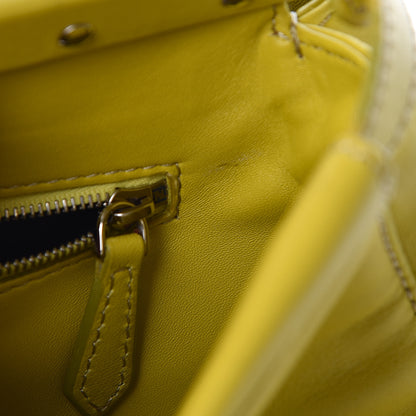 Fendi Nappa Mini Peekaboo Iconic Satchel Lime 14 of 22
