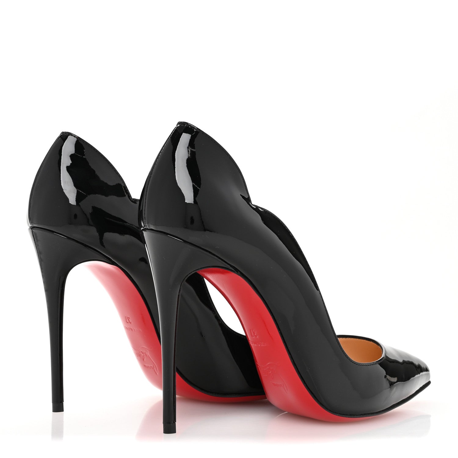 Christian Louboutin Patent Hot Chick 100 Pumps 37 Black 5 of 9