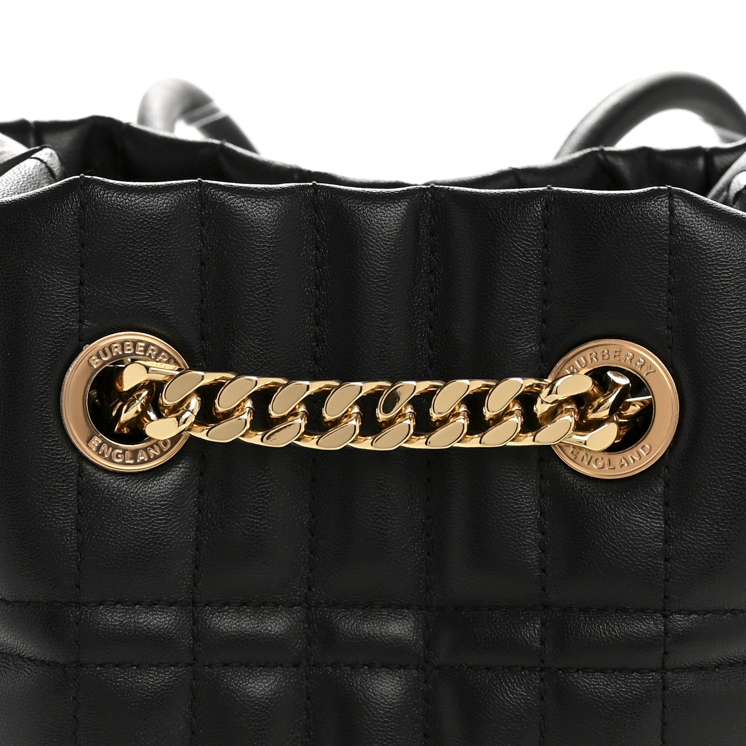 Burberry Lambskin Quilted Mini Lola Backpack Black 8 of 16
