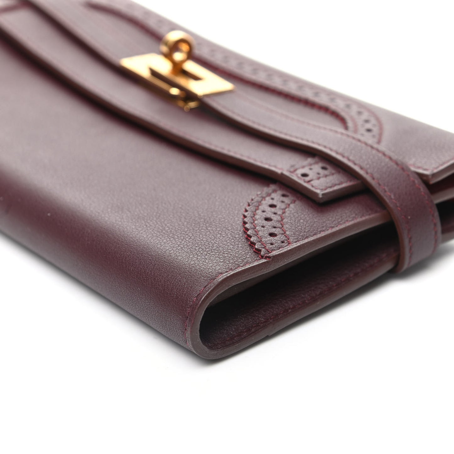 Swift Ghillies Kelly Longue Wallet Bordeaux Orange Poppy