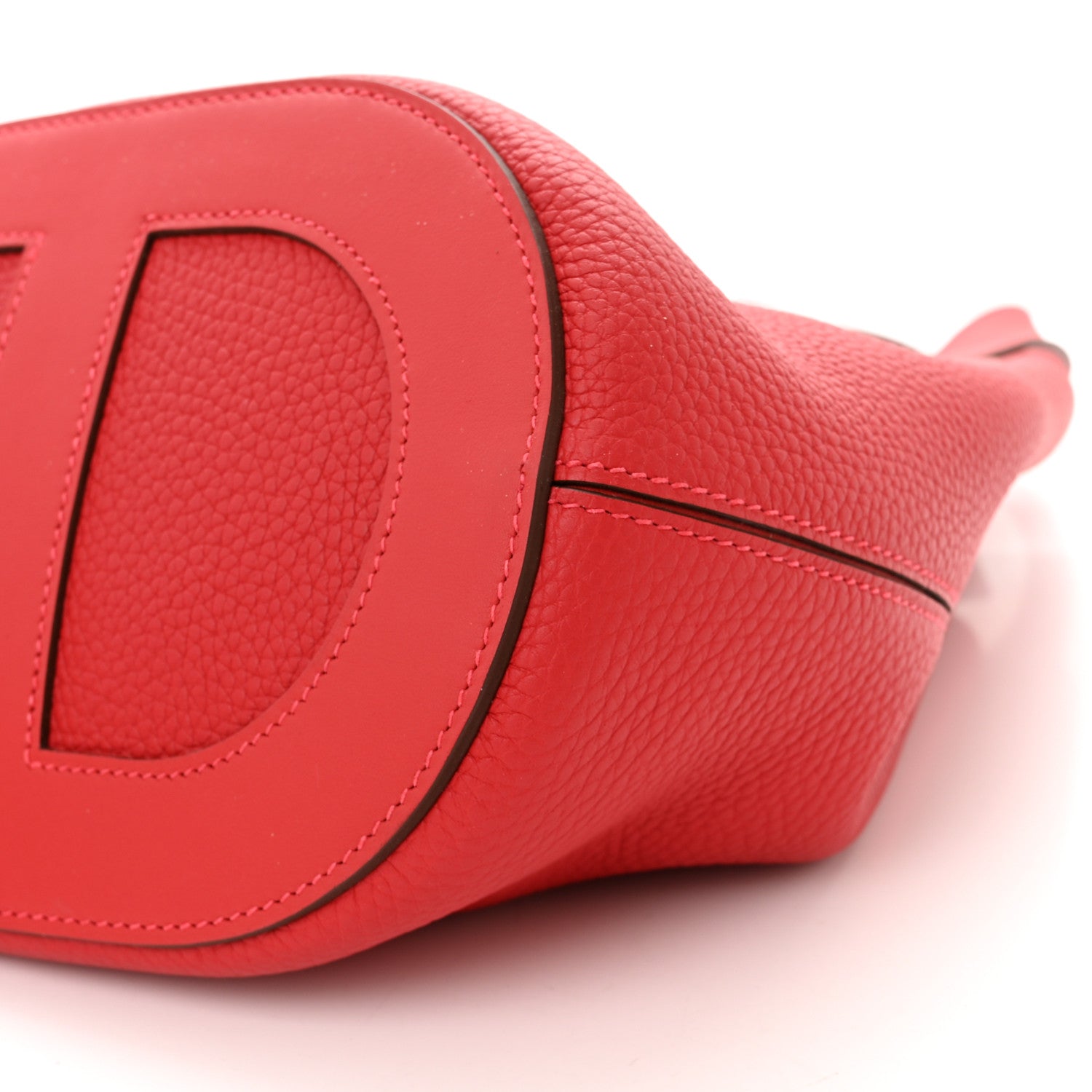 Hermes Taurillon Clemence Swift In-The-Loop 23 Bag Vermillion 10 of 12