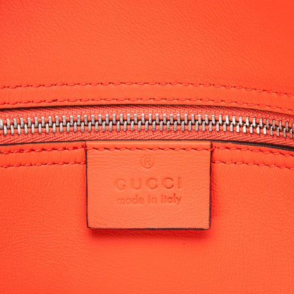 Gucci Python Medium Jackie Top Handle Bag Vibrant Orange 6 of 7