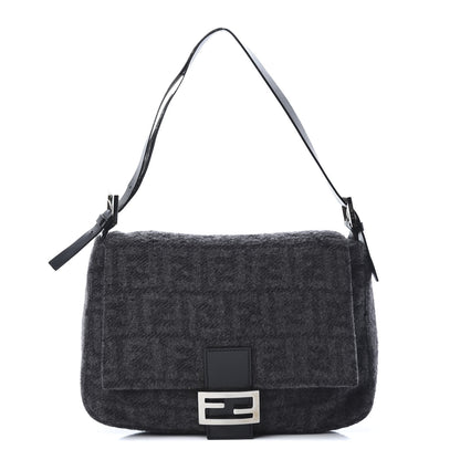 Fendi Wool Zucca Mama Baguette Grey 1 of 14