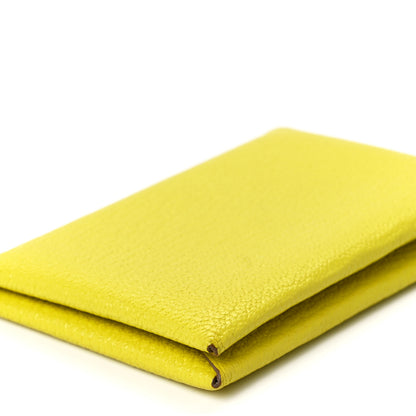 Hermes Chevre Mysore Calvi Card Case Lime 10 of 11
