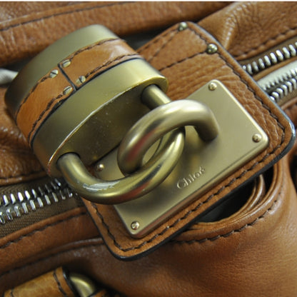 Chloe Leather Paddington Satchel Camel 15 of 17