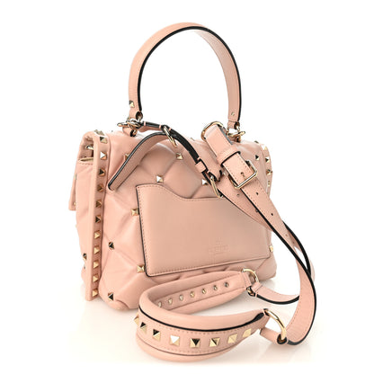 Valentino Garavani Nappa Medium Candystud Top Handle Bag Poudre 4 of 15