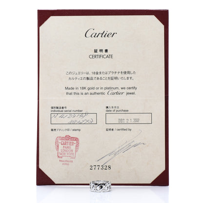 Cartier 18K White Gold Entrelaces Ring 49 4.75 7 of 7