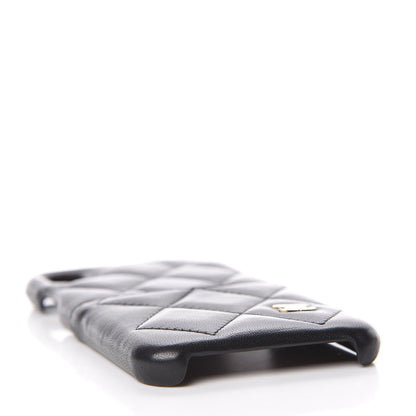 Chanel Lambskin Quilted iPhone X Case Black 4 of 7