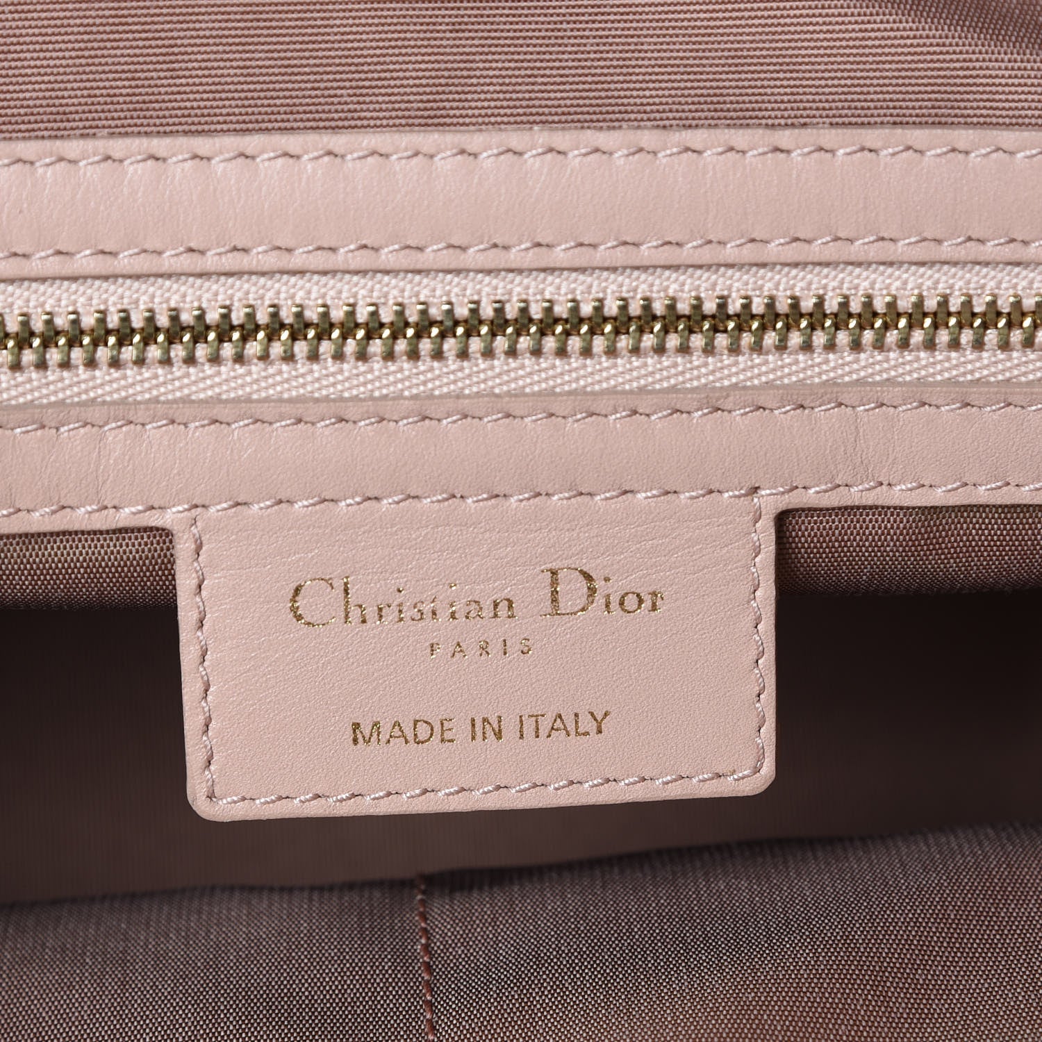 Christian Dior Coated Canvas Cannage Mini Panarea Tote Light Pink 8 of 11