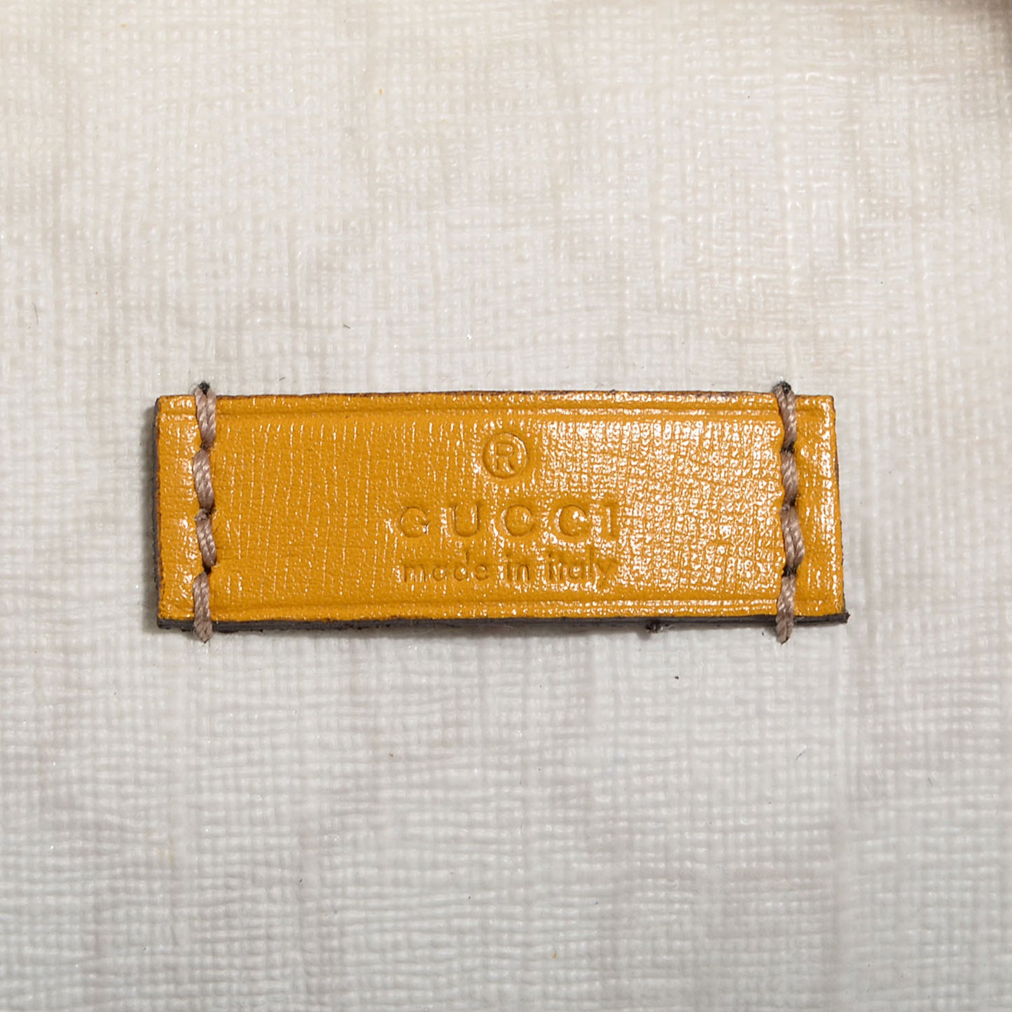 GG Supreme Monogram Medium Joy Boston White Yellow