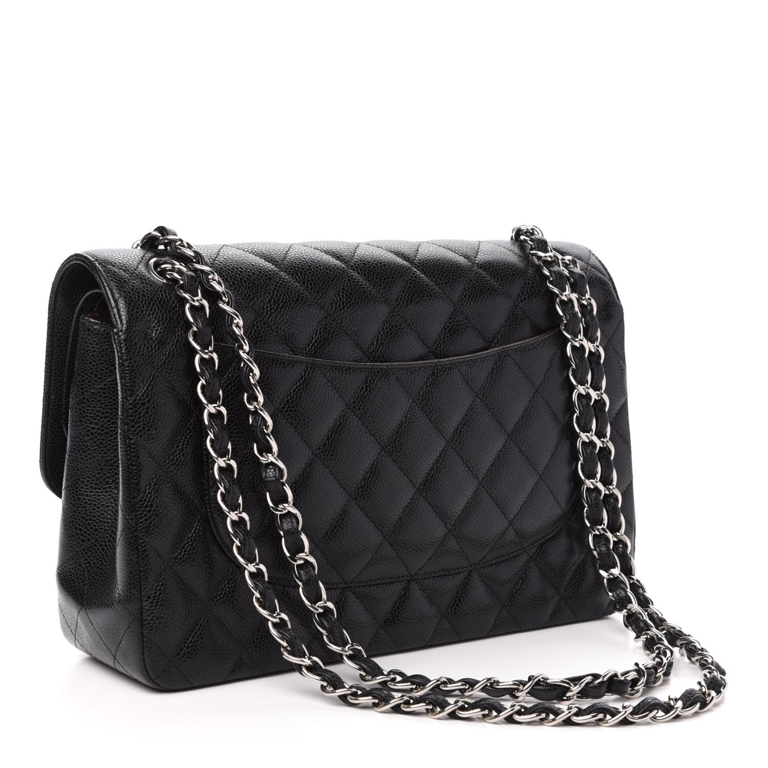 Chanel Caviar Quilted Jumbo Double Flap Black 4 of 11