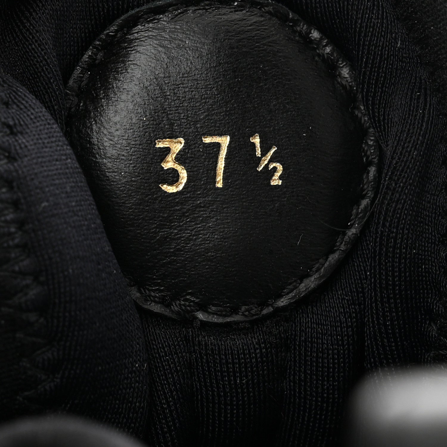 Louis Vuitton Calfskin Run Away Sneakers 37.5 Black 8 of 10