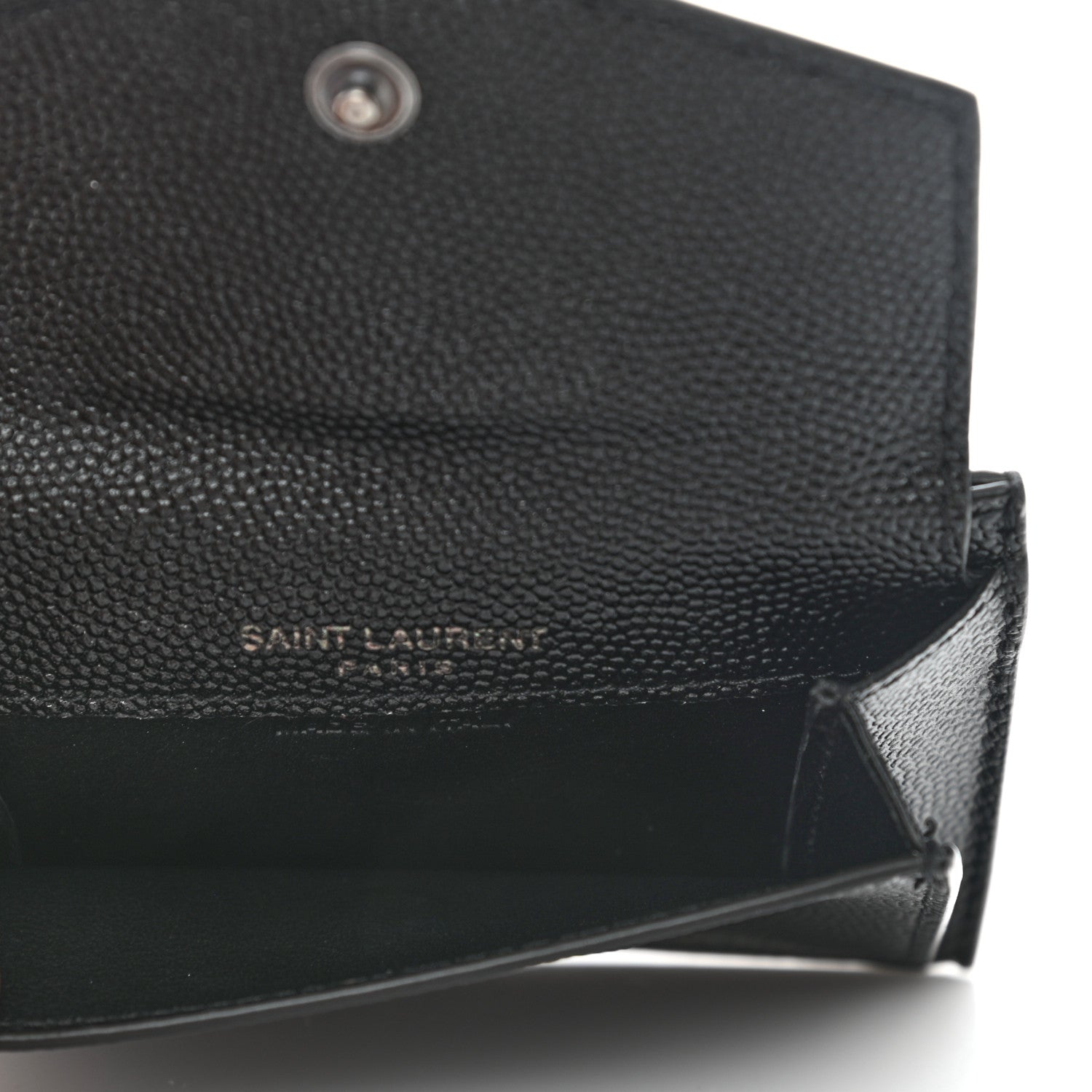 Saint Laurent Grain de Poudre Uptown Card Holder Black 6 of 11