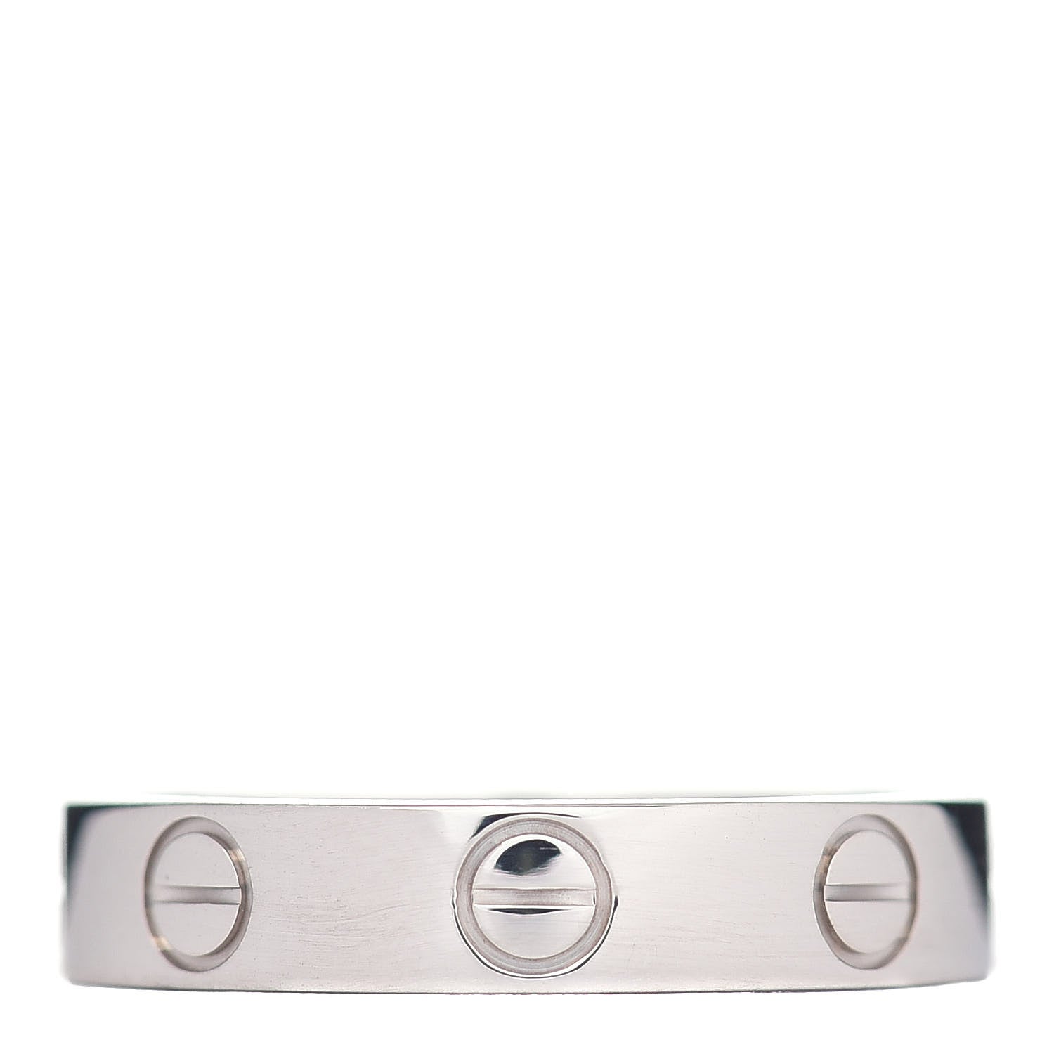 Cartier 18K White Gold 3.5mm LOVE Wedding Band Ring 49 4.75 1 of 4