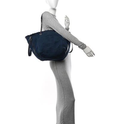 Chanel Canvas Medium Double Face Tote Navy 2 of 10