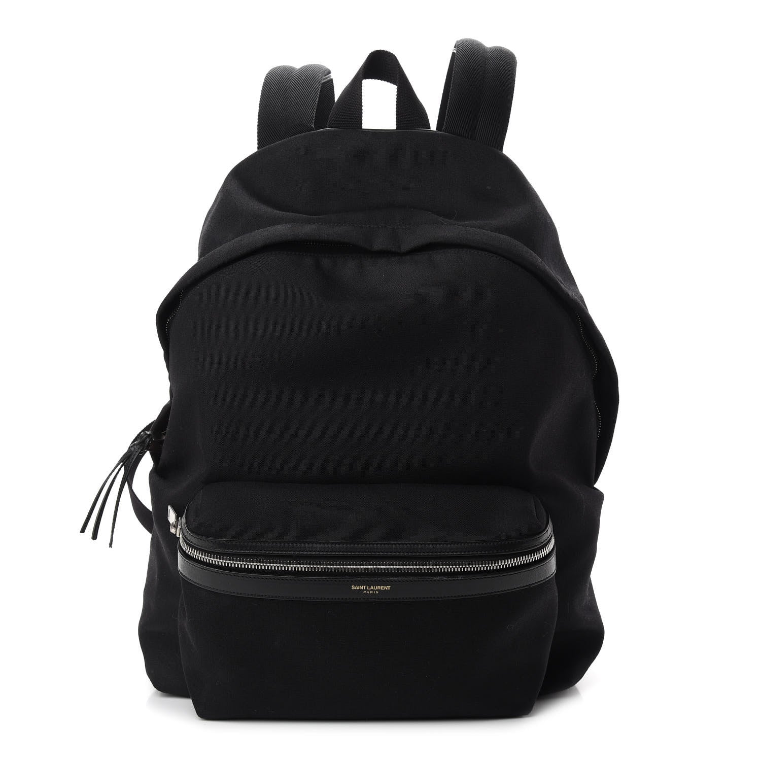Saint Laurent Canvas City Backpack Black 1 of 12