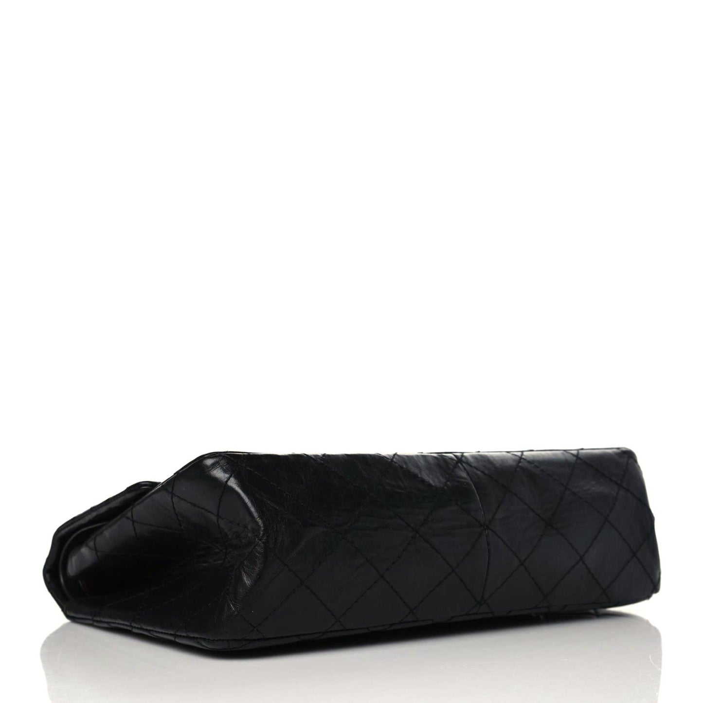 Aged Calfskin Quilted 2.55 Reissue 226 Flap Black