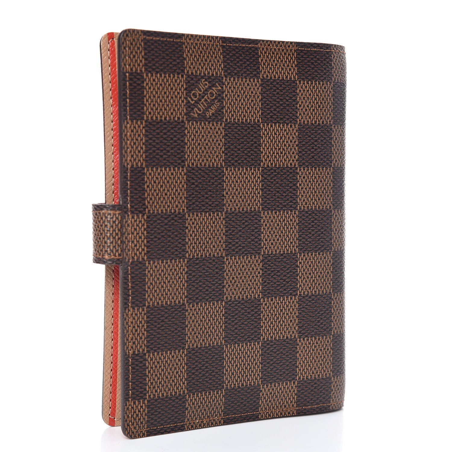 Louis Vuitton Damier Ebene Trunks and Locks Small Ring Agenda Cover 3 of 8