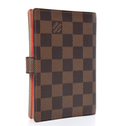 Louis Vuitton Damier Ebene Trunks and Locks Small Ring Agenda Cover 3 of 8