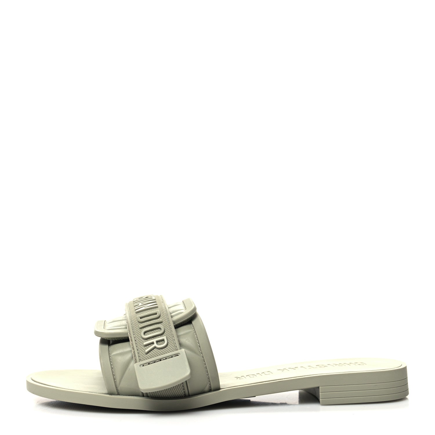 Christian Dior Rubber Macrocannage Dio(r)evolution Slide Sandals 36 Desert Shade 1 of 9