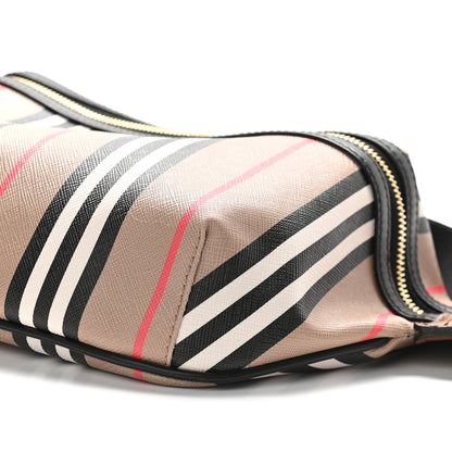 Burberry E-Canvas Icon Stripe Sonny Bum Bag Archive Beige 8 of 9