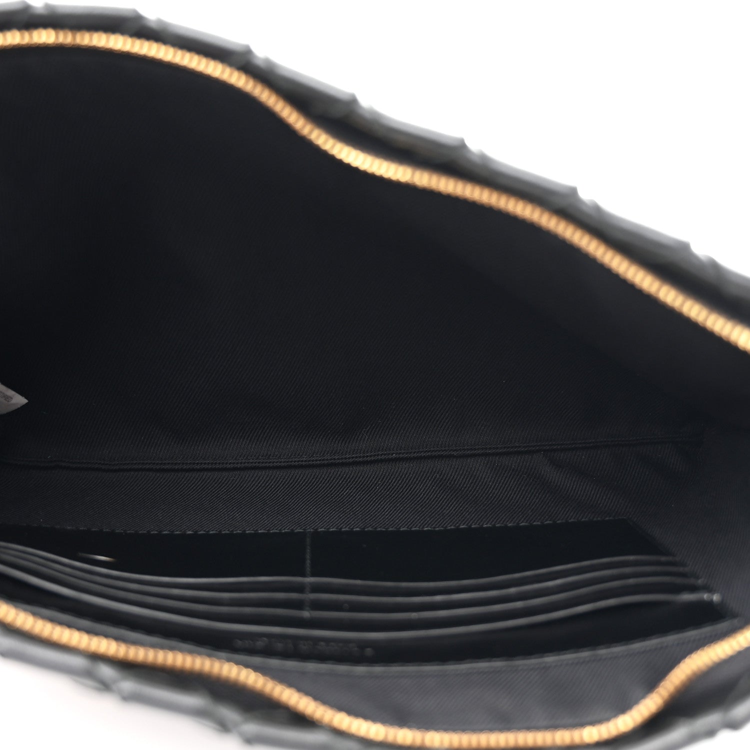 Bottega Veneta Nappa Intrecciato Flat Zip Pouch Black 5 of 7