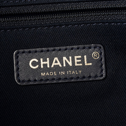 Chanel Woven Straw Medium Deauville Backpack Blue 6 of 14