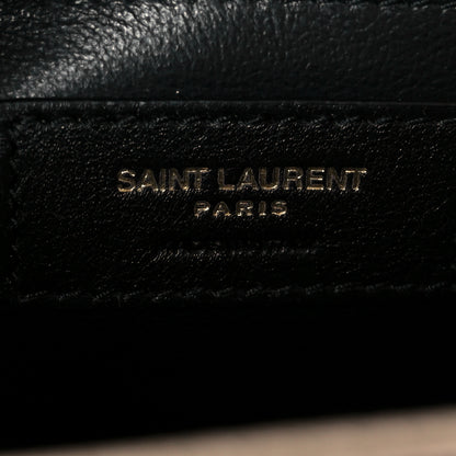 Saint Laurent Grain De Poudre Small Monogram Kate Satchel Dark Beige 7 of 11
