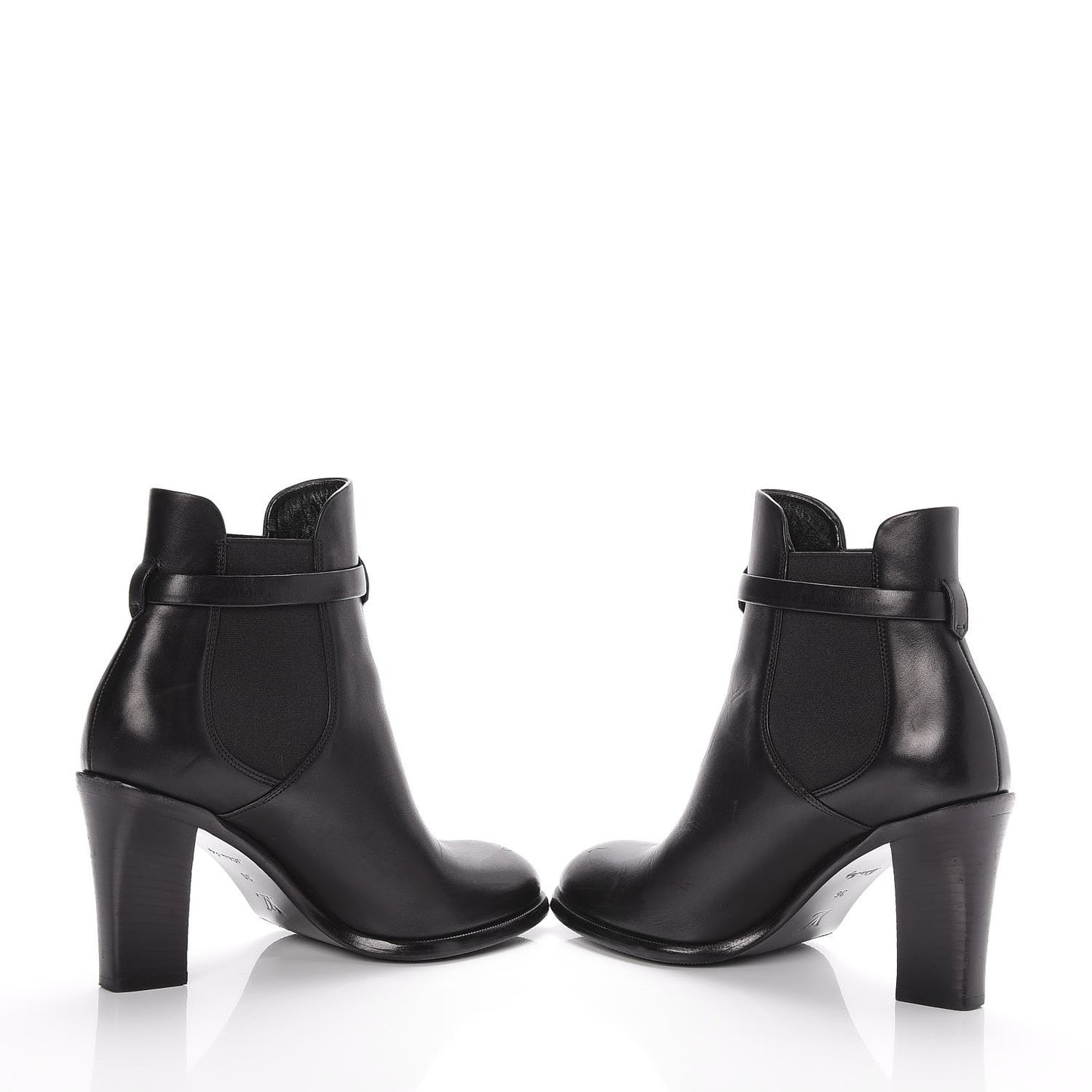 Calfskin Loyalty Ankle Boots 36 Black