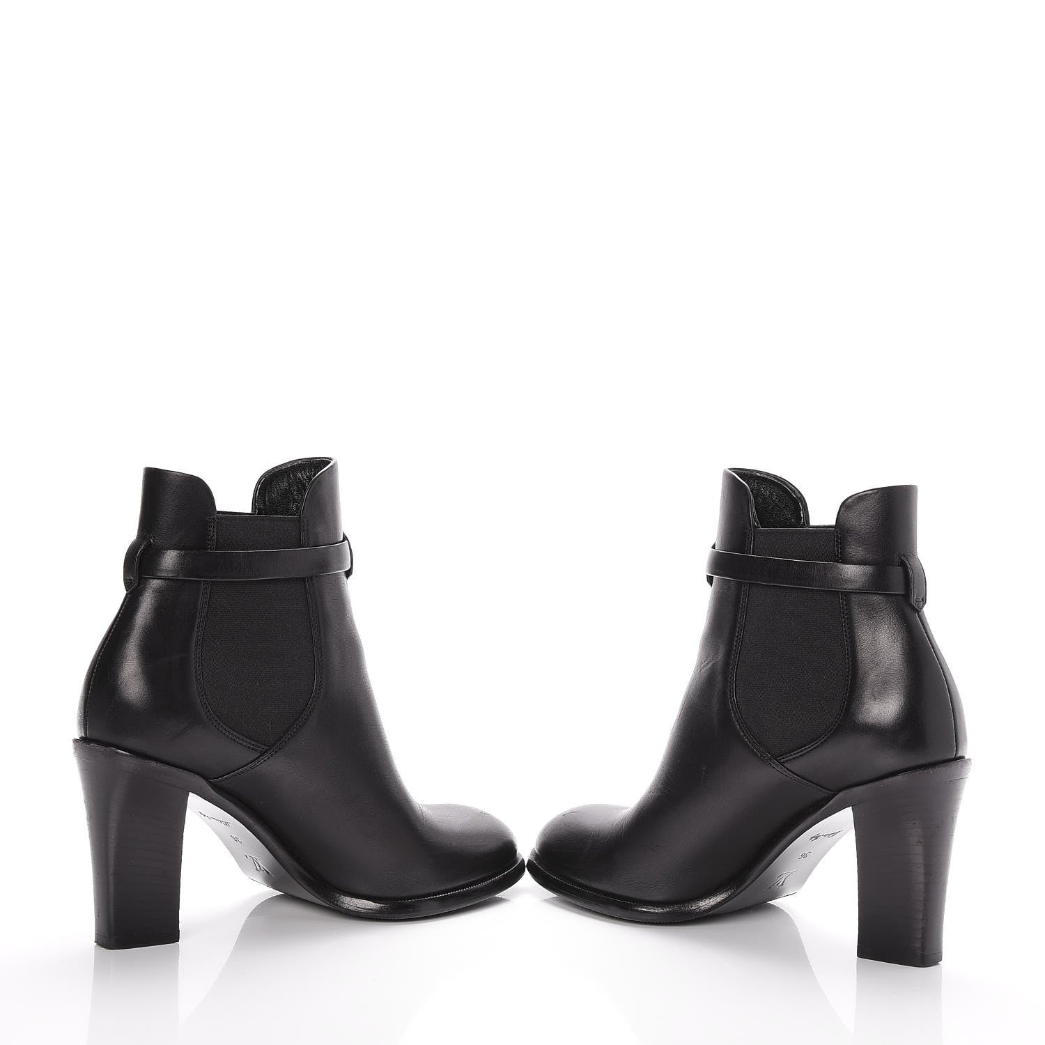 Louis Vuitton Calfskin Loyalty Ankle Boots 36 Black 5 of 10