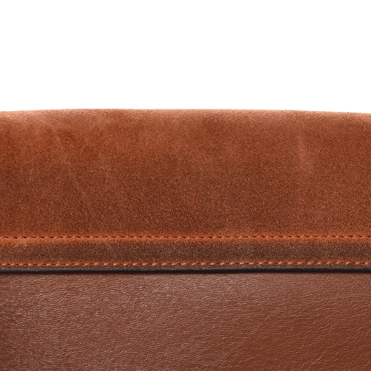 Chloe Suede Calfskin Small Faye Shoulder Bag Tobacco 7 of 8