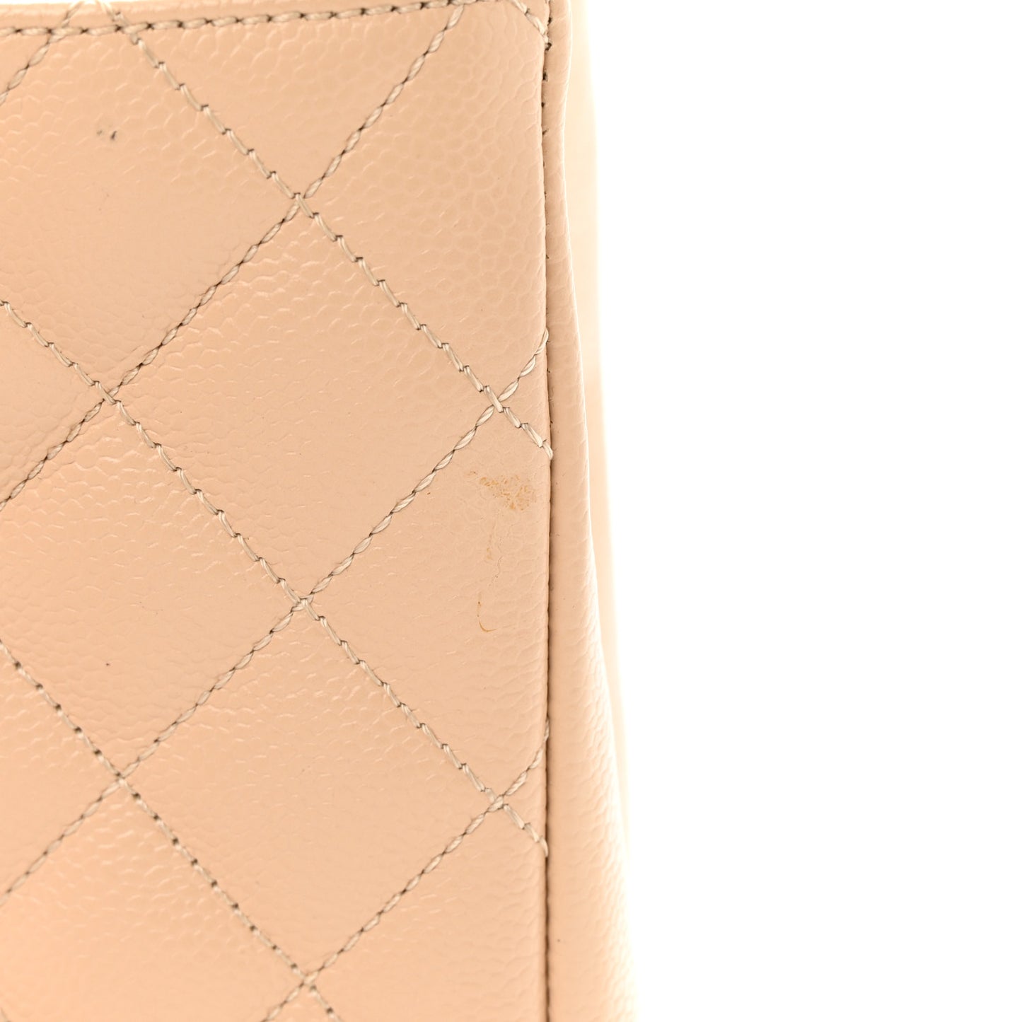 Caviar Quilted Grand Shopping Tote GST Beige Clair