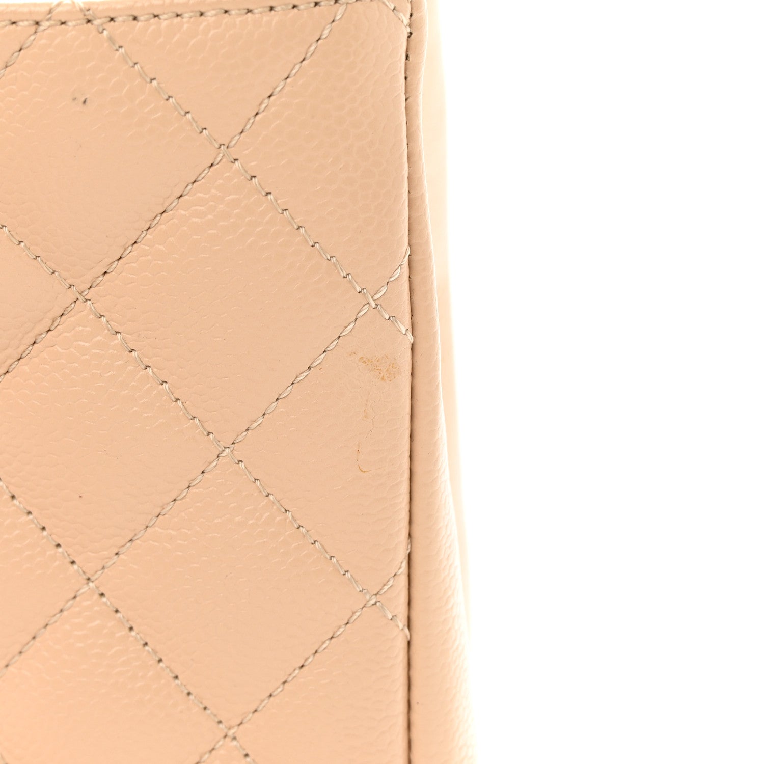 Chanel Caviar Quilted Grand Shopping Tote GST Beige Clair 12 of 17